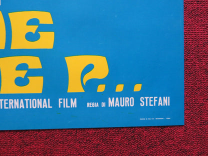 GRAZIE SIGNORE P... ITALIAN FOGLIO POSTER HIRAM KELLER EVELIN STEWART 1972 Rendezvous Cinema Movie posters