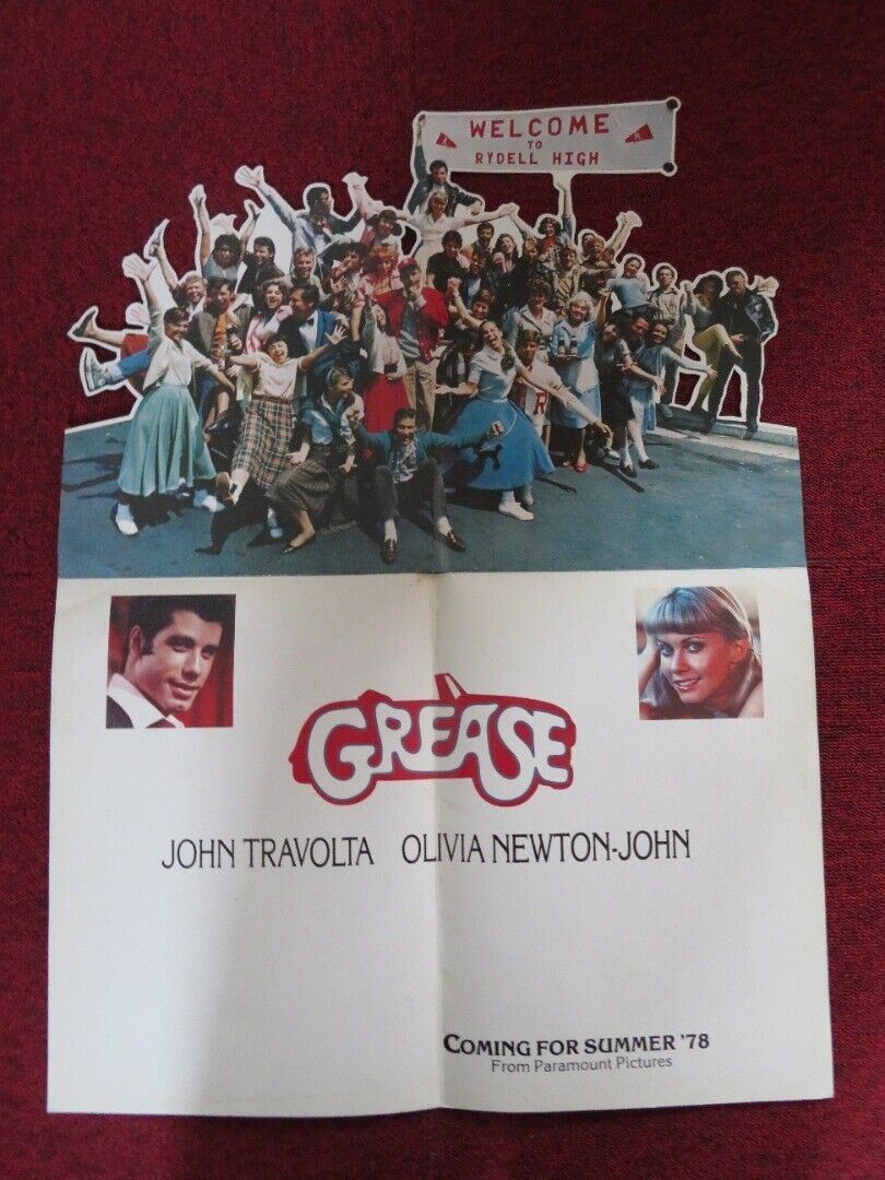GREASE PRESS PACK COVER JOHN TRAVOLTA OLIVIA NEWTON - JOHN 1978 Movie posters