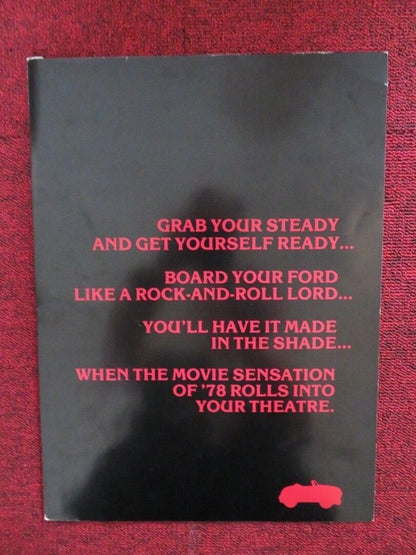 GREASE PRESS PACK COVER JOHN TRAVOLTA OLIVIA NEWTON - JOHN 1978 Movie posters