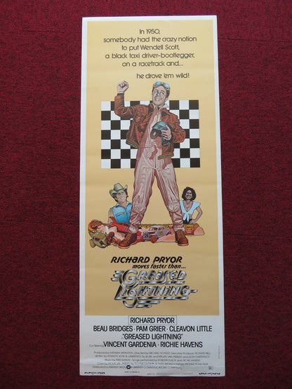 GREASED LIGHTNING US INSERT (14"x 36") POSTER RICHARD PRYOR BEAU BRIDGES 1977 Rendezvous Cinema Movie posters