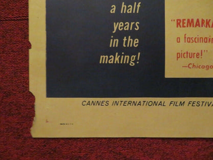 GREAT ADVENTURE FOLDED US ONE SHEET POSTER GUNNAR SJOBERG LUIS VAN ROOTEN 1953 Movie posters