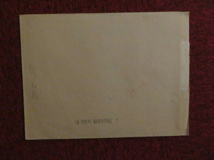 GREAT ADVENTURE FOLDED US ONE SHEET POSTER GUNNAR SJOBERG LUIS VAN ROOTEN 1953 Movie posters