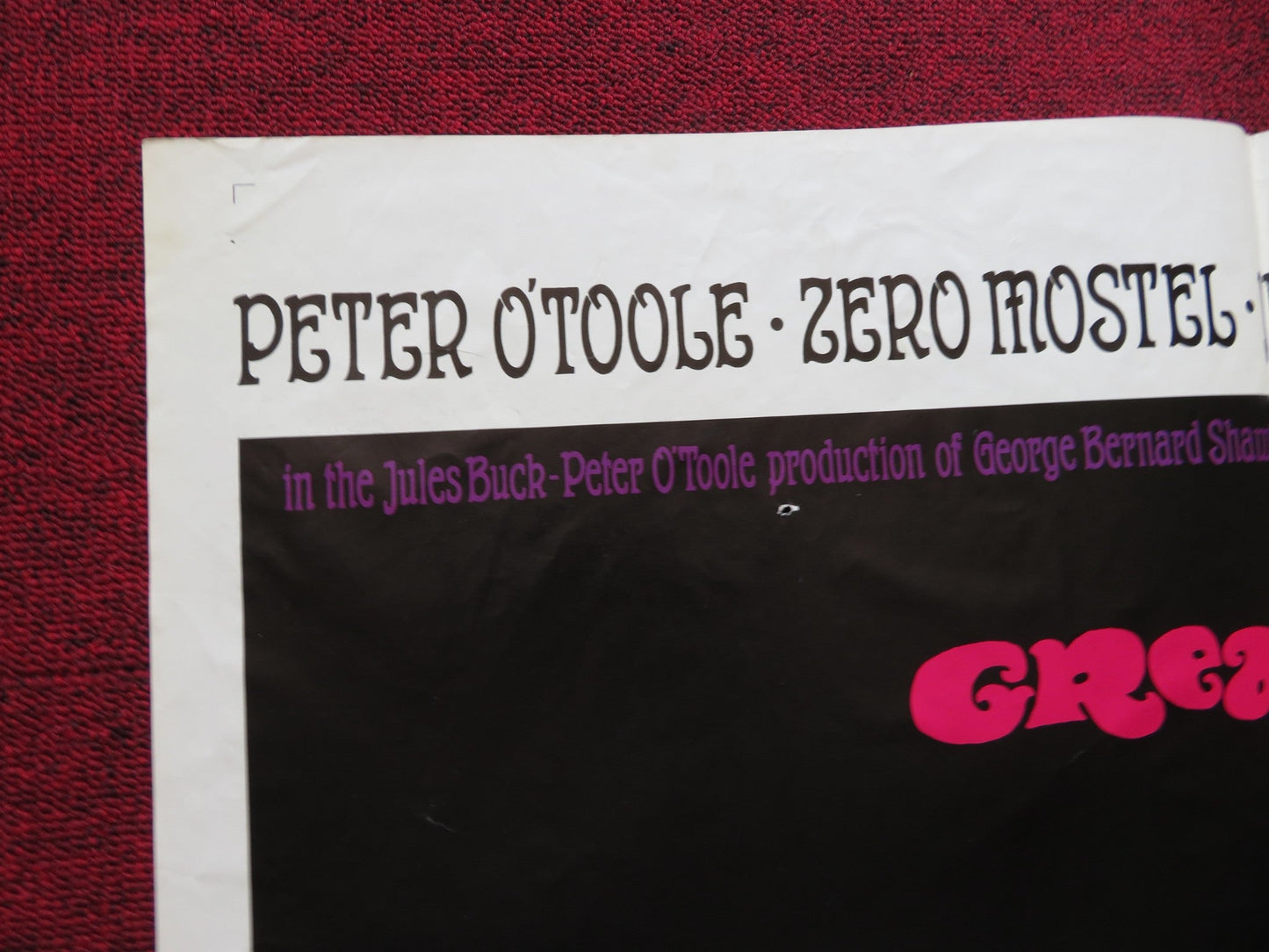 GREAT CATHERINE FOLDED US ONE SHEET POSTER PETER O'TOOLE ZERO MOSTEL 1968 Rendezvous Cinema Movie posters