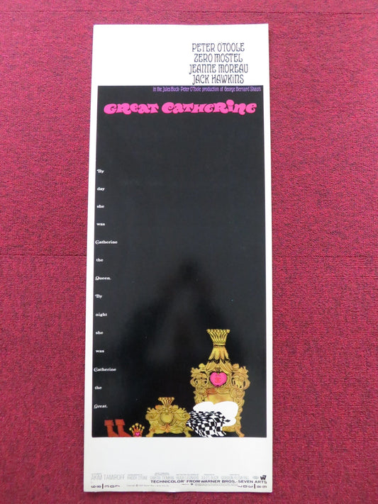 GREAT CATHERINE US INSERT (14"x 36") POSTER PETER O'TOOLE ZERO MOSEL 1968 Rendezvous Cinema Movie posters