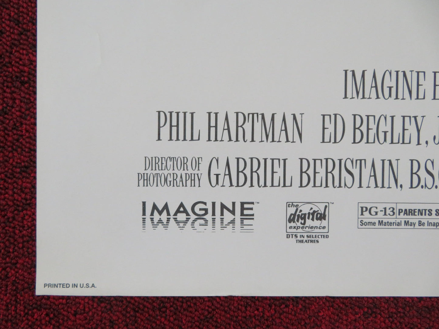 GREEDY FOLDED US ONE SHEET POSTER MICHAEL J. FOX KIRK DOUGLAS 1994 Rendezvous Cinema Movie posters