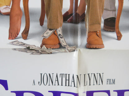 GREEDY FOLDED US ONE SHEET POSTER MICHAEL J. FOX KIRK DOUGLAS 1994 Rendezvous Cinema Movie posters