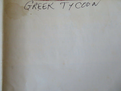 GREEK TYCOON FOLDED US ONE SHEET POSTER ANTHONY QUINN JACQUELINE BISSET 1978 Movie posters