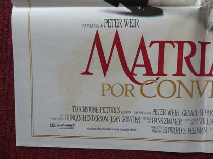 GREEN CARD ARGENTINA ONE SHEET FOLDED POSTER GERARD DEPARDIEU ANDIE MACDOWELL Movie posters