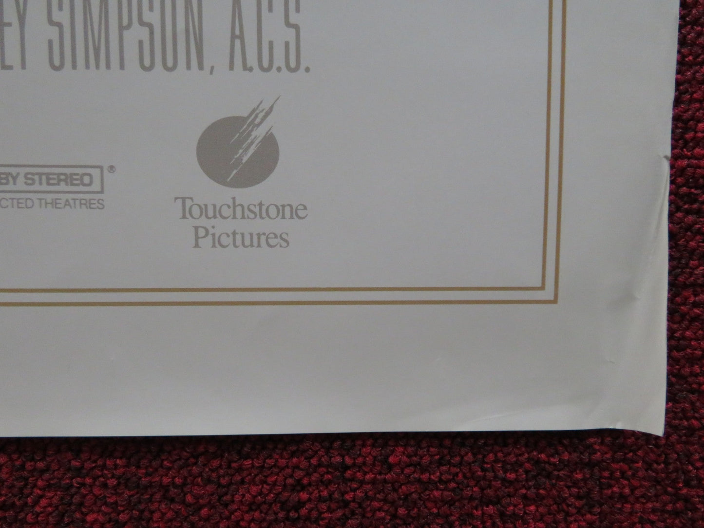 GREEN CARD FOLDED US ONE SHEET POSTER GERARD DEPARDIEU ANDIE MACDOWELL 1990 Rendezvous Cinema Movie posters