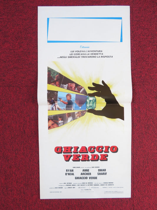 GREEN ICE ITALIAN LOCANDINA POSTER RYAN O'NEAL ANNE ARCHER 1981 Rendezvous Cinema Movie posters