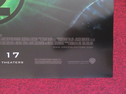 GREEN LANTERN US ONE SHEET ROLLED POSTER RYAN REYNOLDS BLAKE LIVELY 2011 Rendezvous Cinema Movie posters