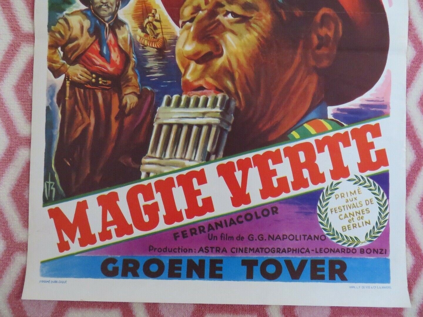 GREEN MAGIC / MAGIE VERTE BELGIUM (19.5"x 14") POSTER CARLOS MONTALBAN 1953 Movie posters