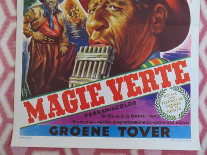 GREEN MAGIC / MAGIE VERTE BELGIUM (19.5"x 14") POSTER CARLOS MONTALBAN 1953 Movie posters