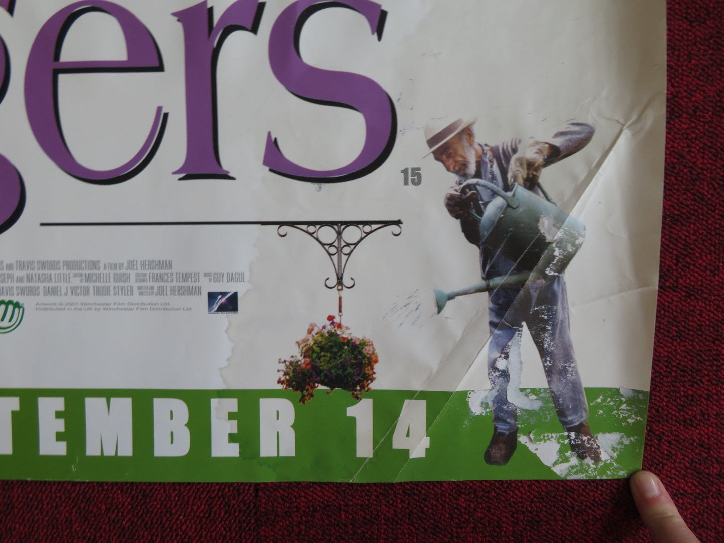 GREENFINGERS UK QUAD (30"x 40") ROLLED POSTER CLIVE OWEN HELEN MIRREN 2000 Rendezvous Cinema Movie posters