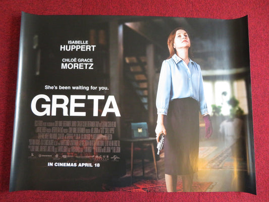 GRETA UK QUAD (30"x 40") ROLLED POSTER ISABELLE HUPPERT 2018 Rendezvous Cinema Movie posters