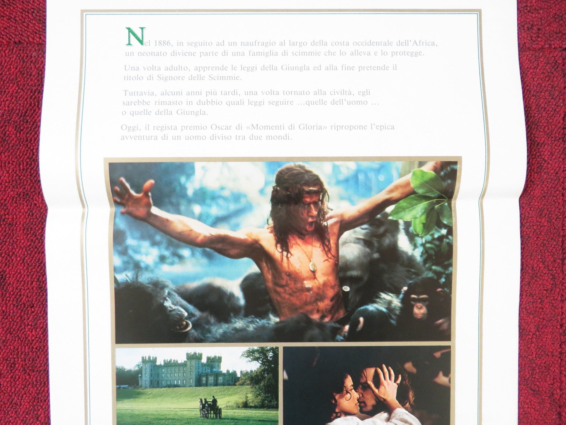GREYSTOKE: THE LEGEND OF TARZAN, LORD OF THE APES ITALIAN LOCANDINA POSTER 1984 Rendezvous Cinema Movie posters
