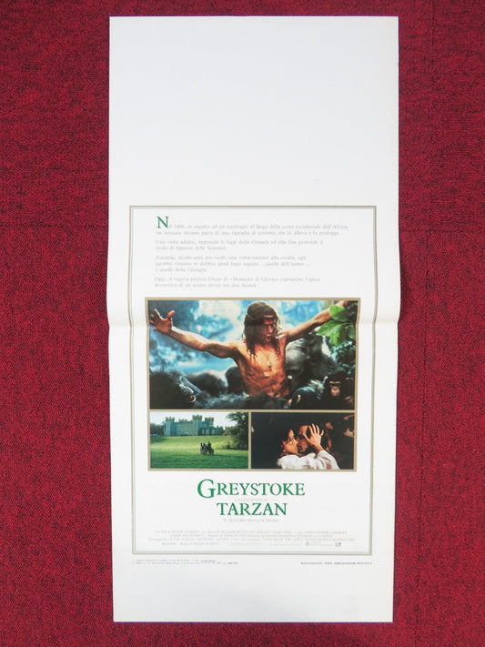GREYSTOKE: THE LEGEND OF TARZAN, LORD OF THE APES ITALIAN LOCANDINA POSTER 1984 Rendezvous Cinema Movie posters