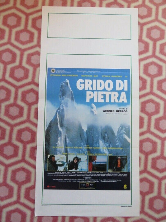 GRIDO DI PIETRA / Scream of Stone ITALIAN LOCANDINA (27.5"x13") POSTER 1991 Movie posters