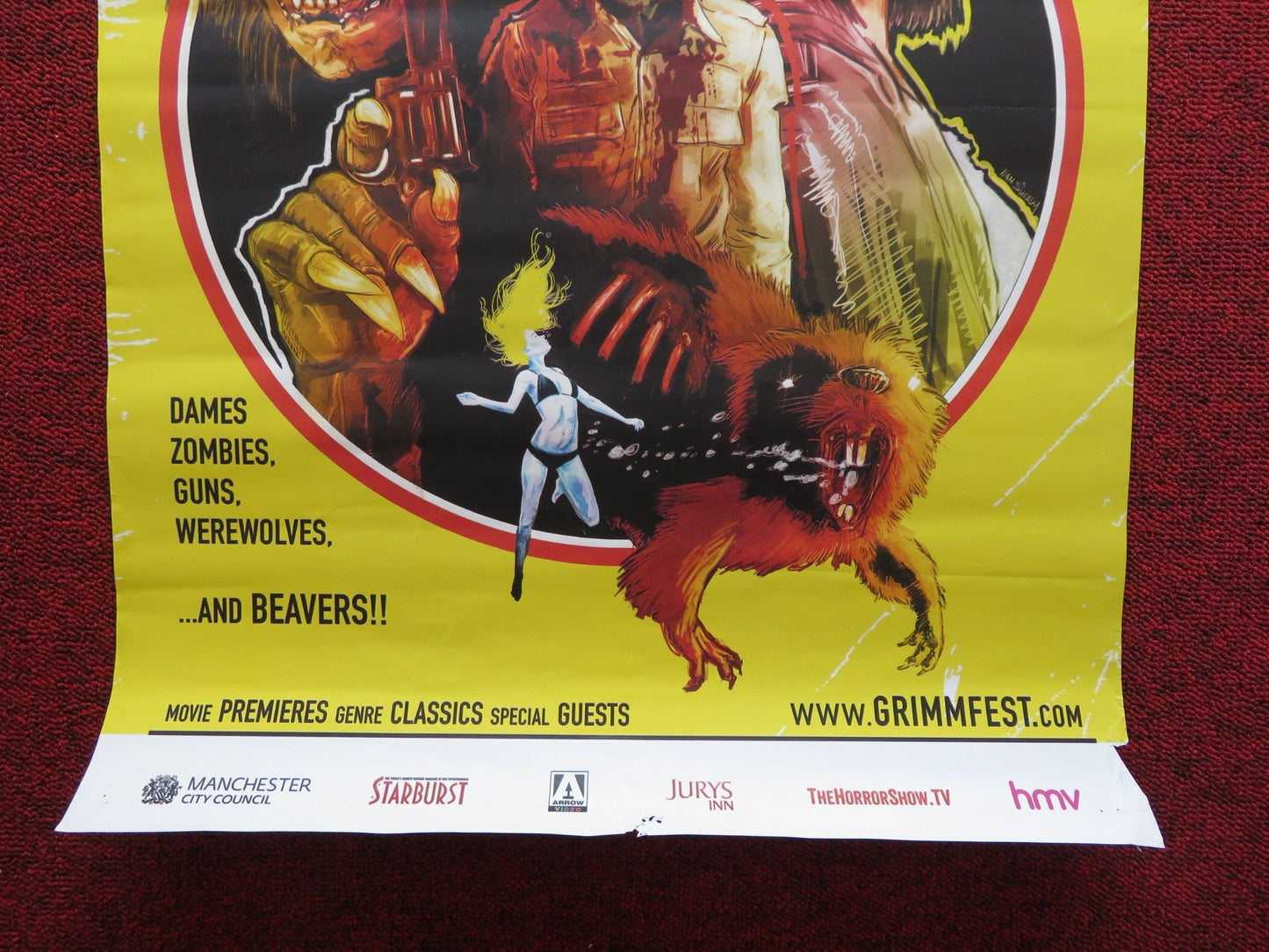 GRIMMFEST 2014 UK POSTER HORROR MOVIE FESTIVAL Rendezvous Cinema Movie posters