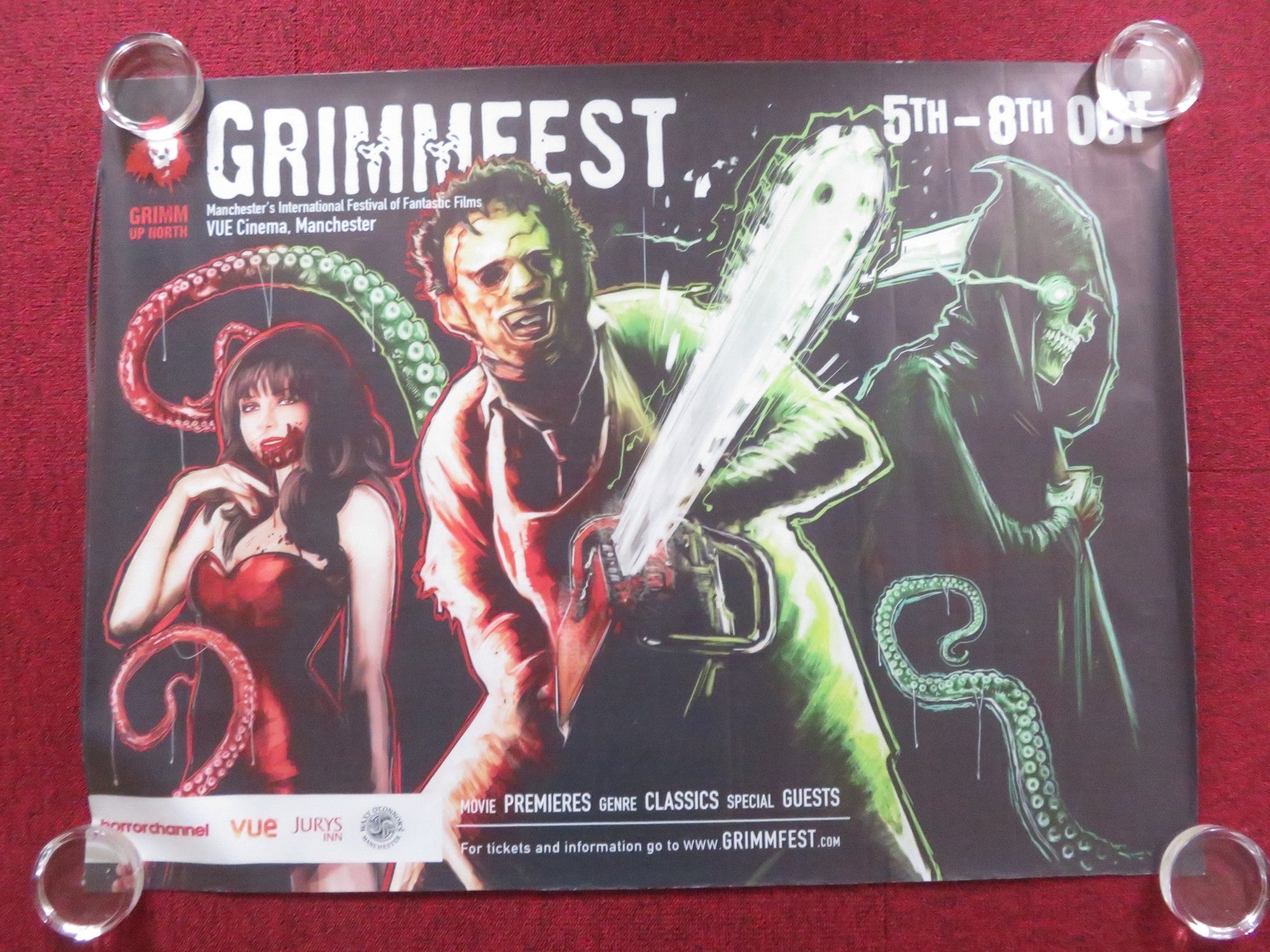 GRIMMFEST FESTIVAL UK QUAD (27.5"x 37") ROLLED POSTER MOVIE FESTIVAL 2017 Rendezvous Cinema Movie posters