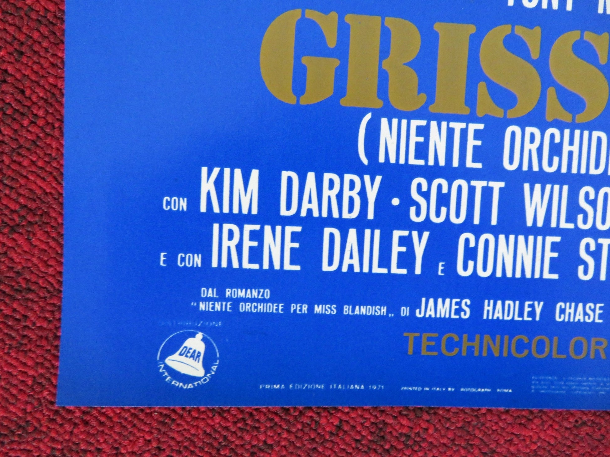 GRISSOM GANG - A ITALIAN FOTOBUSTA POSTER KIM DARBY SCOTT WILSON 1971 Rendezvous Cinema Movie posters