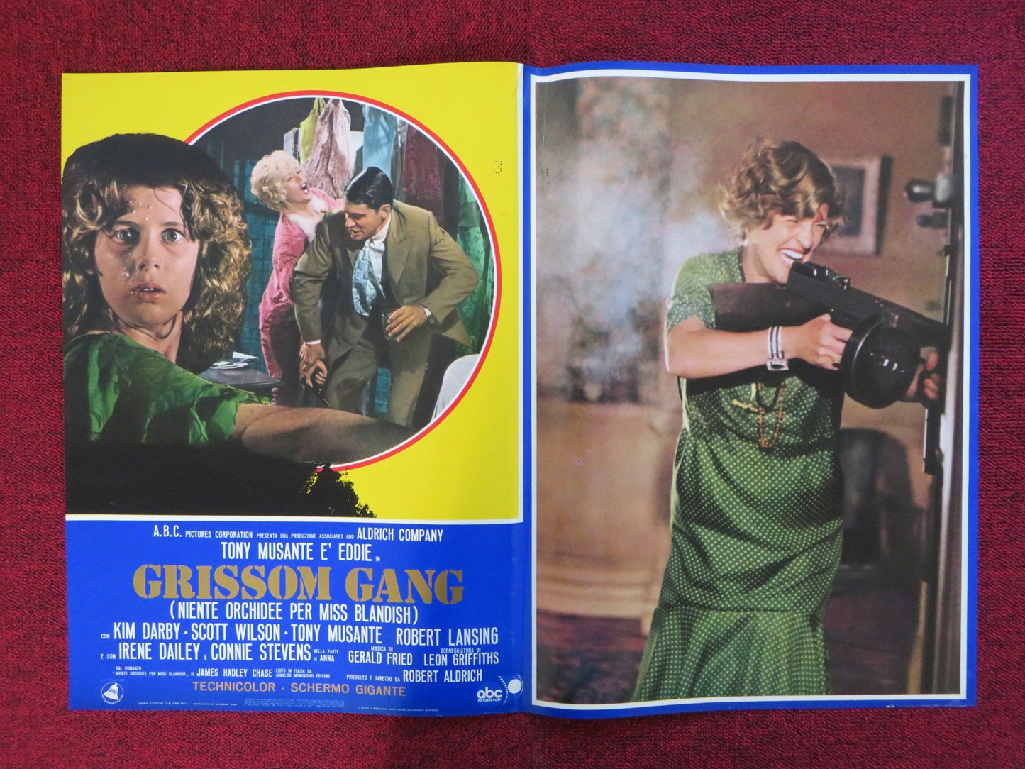 GRISSOM GANG - B ITALIAN FOTOBUSTA POSTER KIM DARBY SCOTT WILSON 1971 Rendezvous Cinema Movie posters