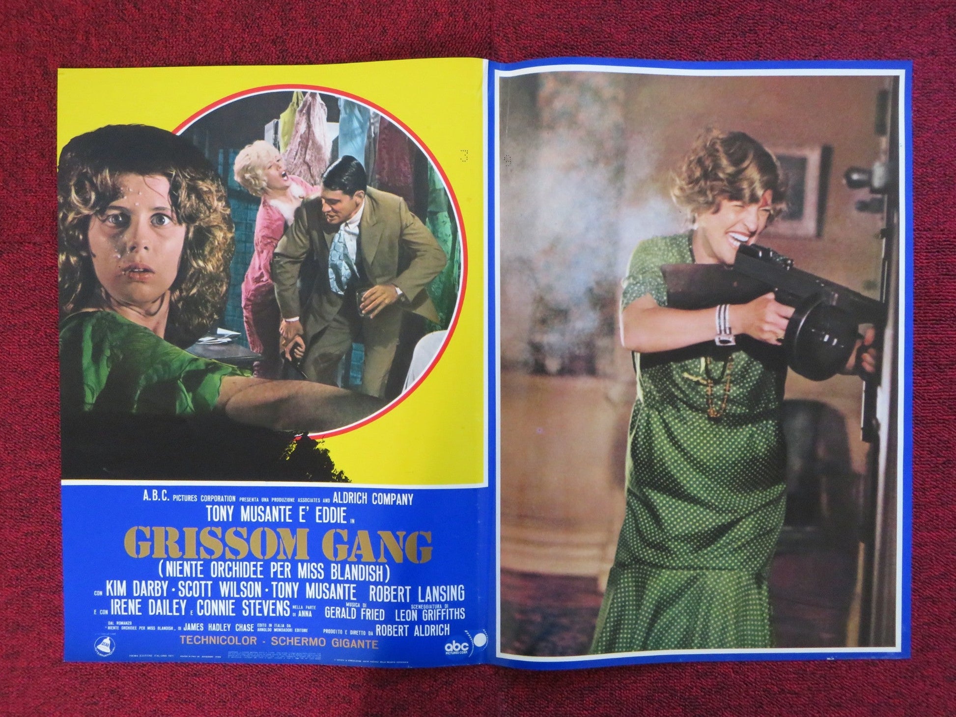 GRISSOM GANG - B ITALIAN FOTOBUSTA POSTER KIM DARBY SCOTT WILSON 1971 Rendezvous Cinema Movie posters