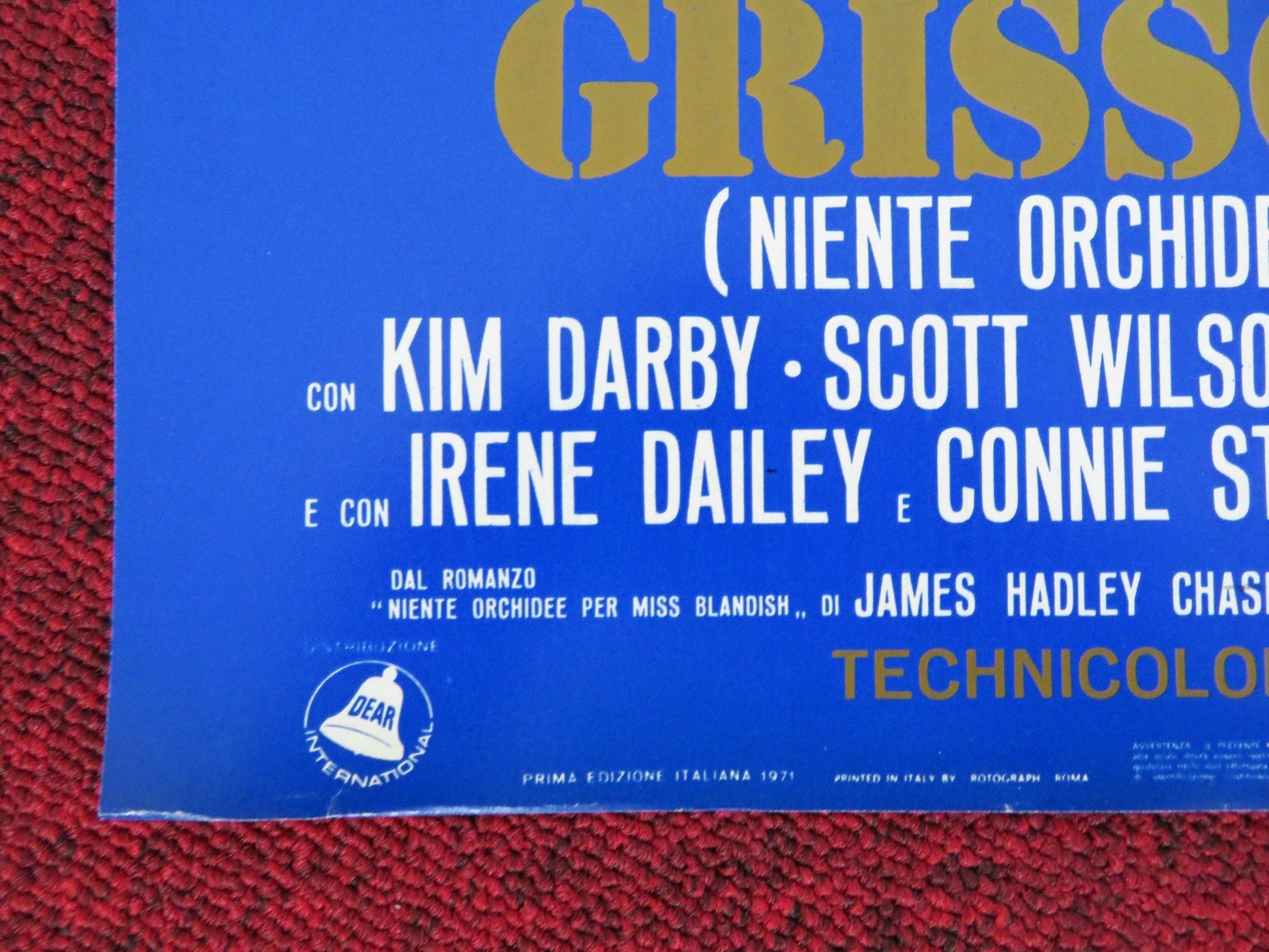 GRISSOM GANG - C ITALIAN FOTOBUSTA POSTER KIM DARBY SCOTT WILSON 1971 Rendezvous Cinema Movie posters