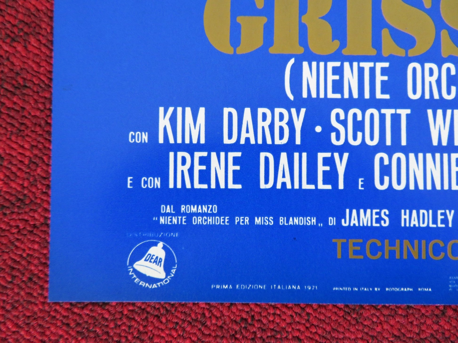 GRISSOM GANG - G ITALIAN FOTOBUSTA POSTER KIM DARBY SCOTT WILSON 1971 Rendezvous Cinema Movie posters