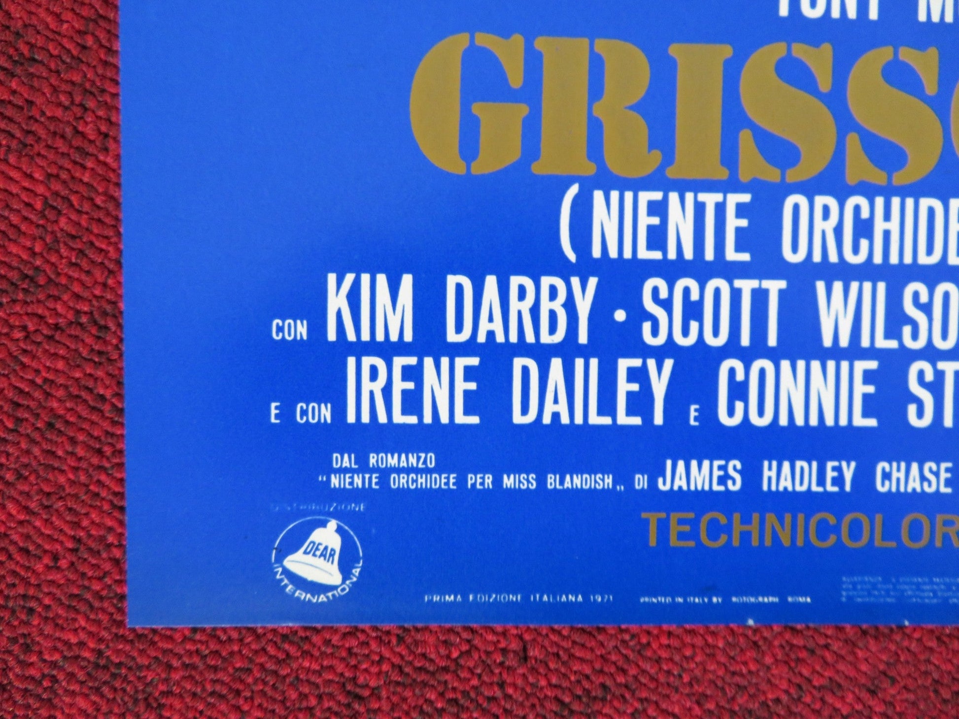 GRISSOM GANG - H ITALIAN FOTOBUSTA POSTER KIM DARBY SCOTT WILSON 1971 Rendezvous Cinema Movie posters