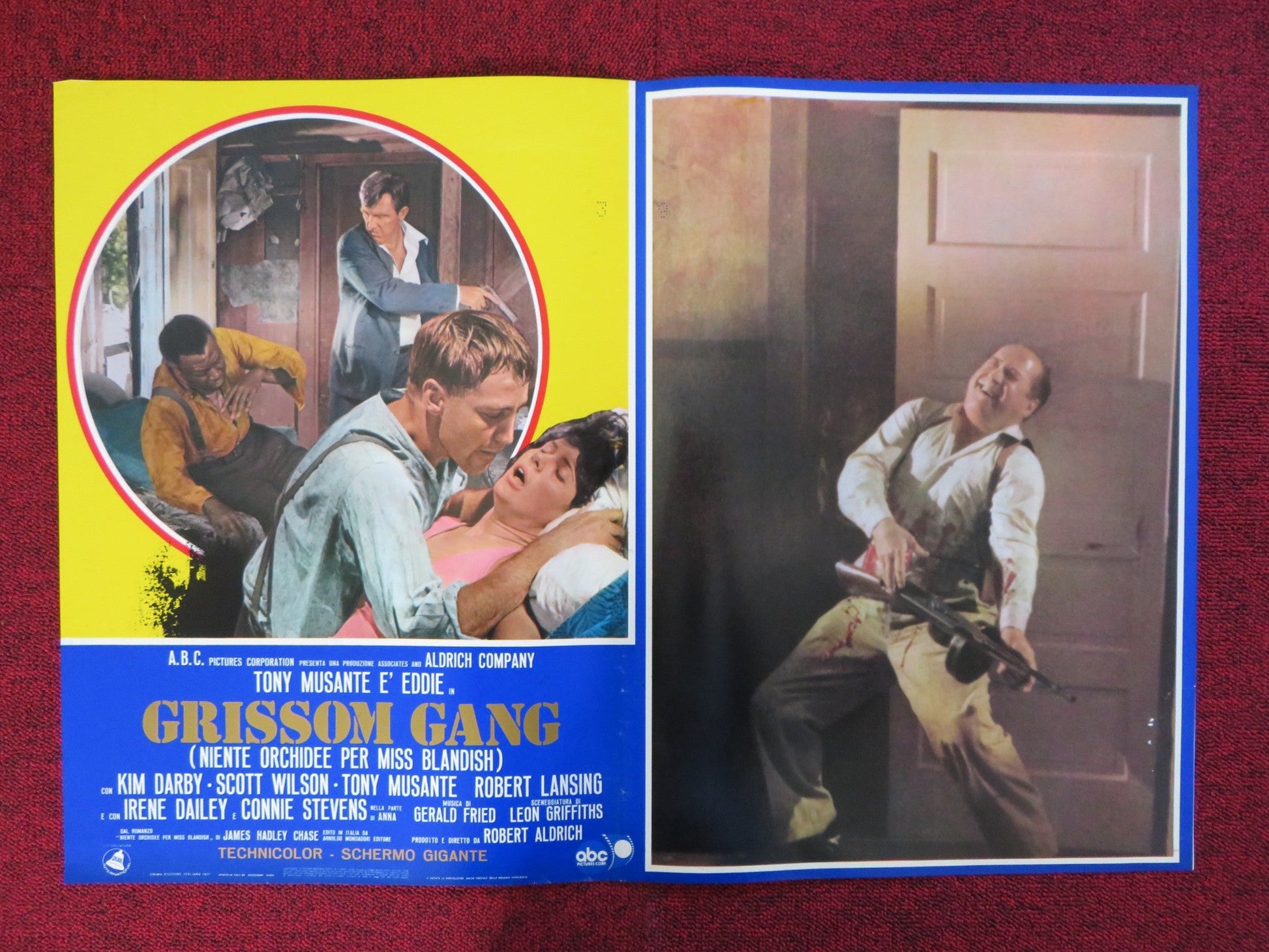 GRISSOM GANG - I ITALIAN FOTOBUSTA POSTER KIM DARBY SCOTT WILSON 1971 Rendezvous Cinema Movie posters