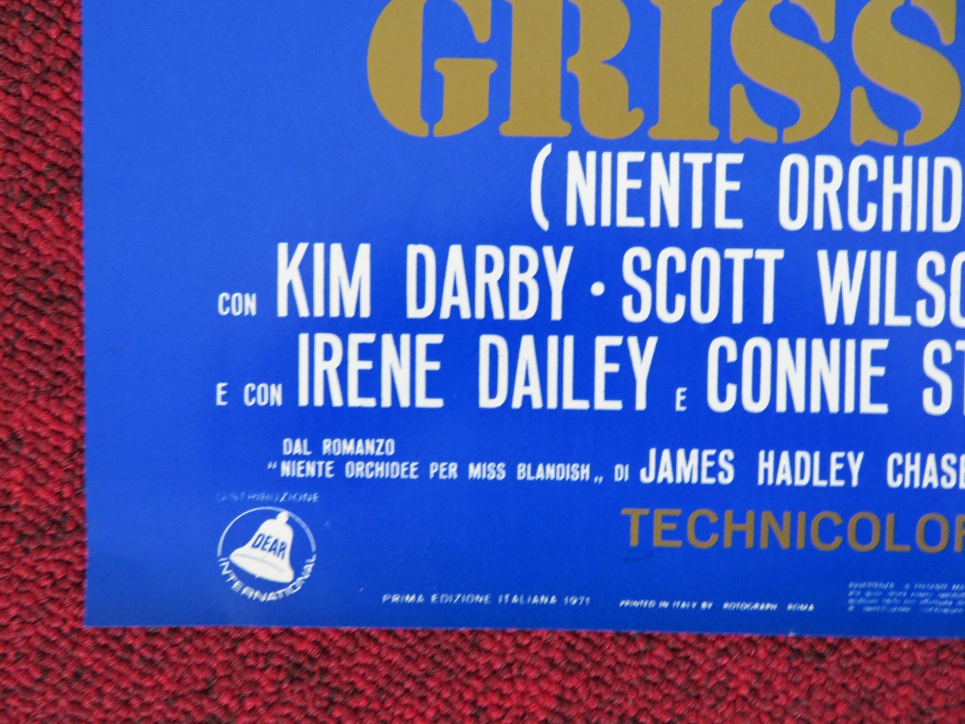 GRISSOM GANG - I ITALIAN FOTOBUSTA POSTER KIM DARBY SCOTT WILSON 1971 Rendezvous Cinema Movie posters