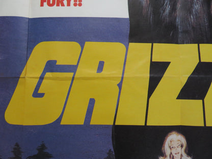 GRIZZLY UK QUAD POSTER FOLDED CRISTOPHER GEORGE ANDREW PRINE 1976 Rendezvous Cinema Movie posters
