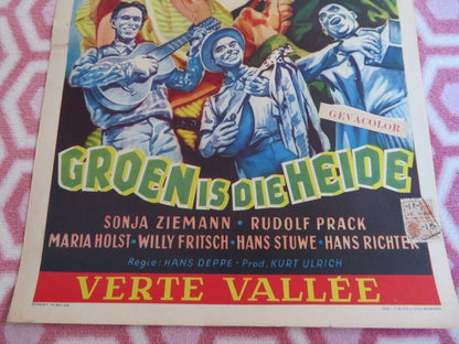 GROEN IS DE HEIDE / THE HEATH IS GREEN BELGIUM (19.5"x14") POSTER S. ZIEMANN 51 Movie posters