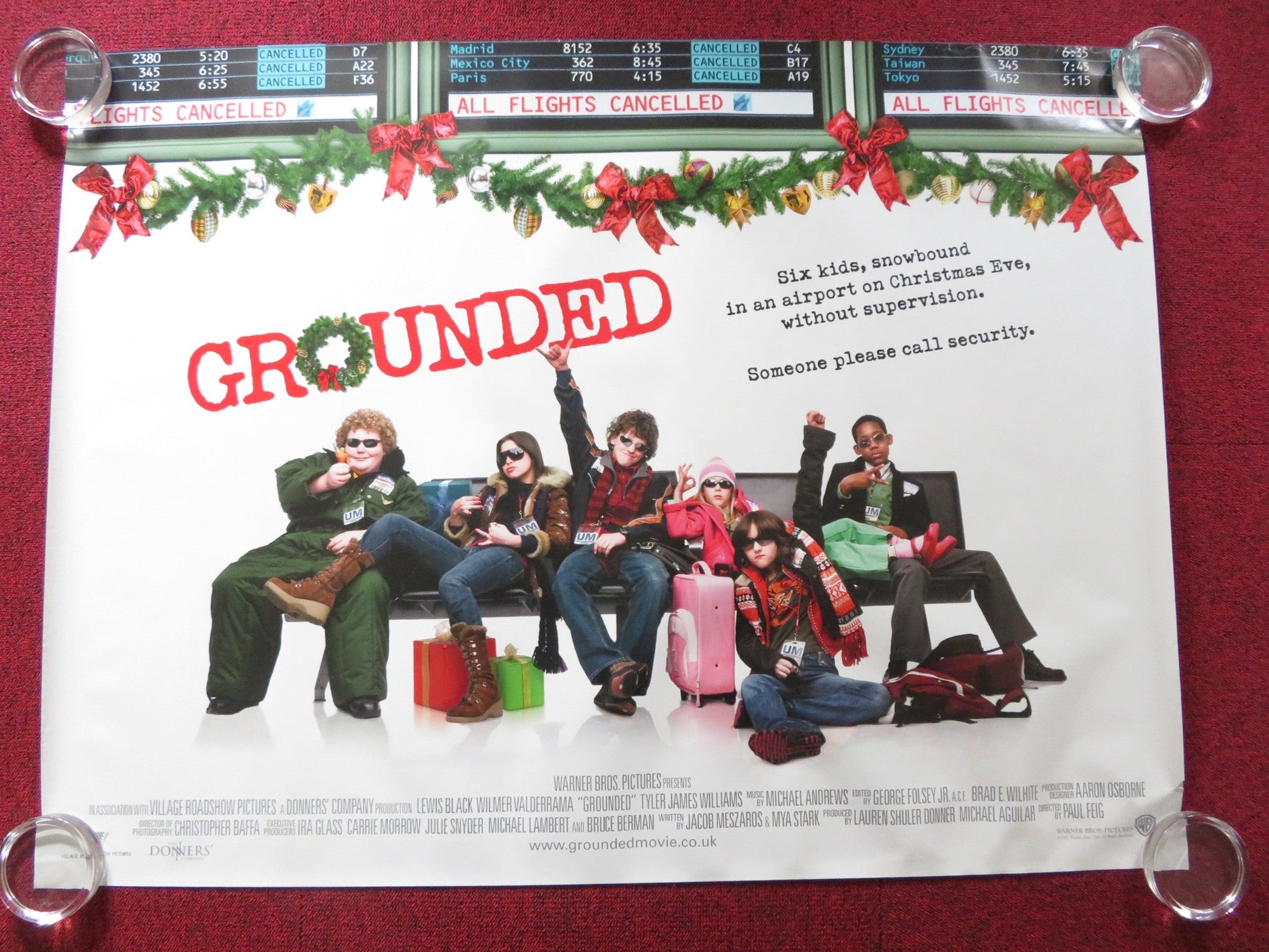 GROUNDED UK QUAD (30"x 40") ROLLED POSTER LEWIS BLACK WILMER VALDERRAMA 2006 Rendezvous Cinema Movie posters