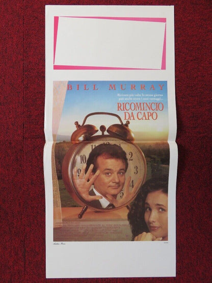 GROUNDHOG DAY ITALIAN LOCANDINA (27.5"x13") POSTER BILL MURRAY 1993 Movie posters