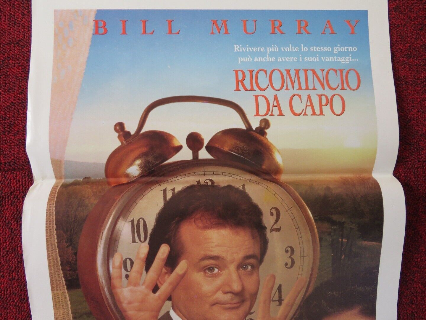 GROUNDHOG DAY ITALIAN LOCANDINA (27.5"x13") POSTER BILL MURRAY 1993 Movie posters