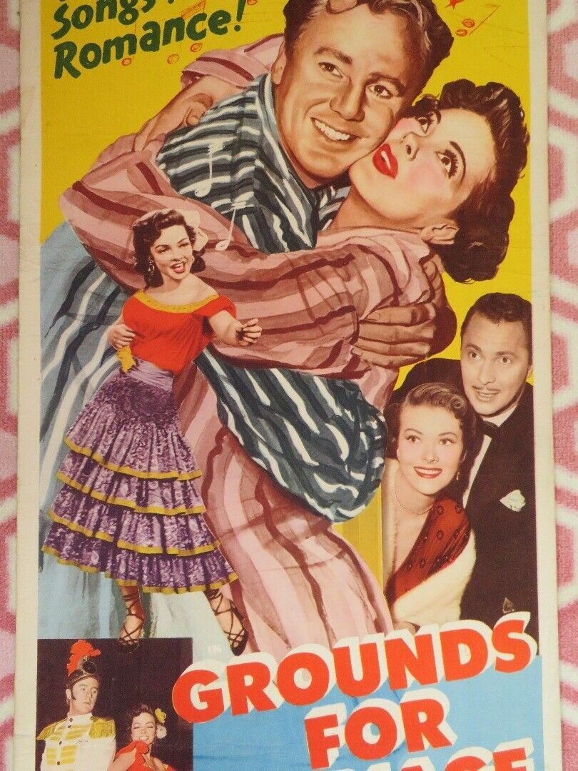 GROUNDS FOR MARRIAGE US INSERT (14"x 36") POSTER VAN JOHNSON KATHRYN GRAYSON '50 Movie posters