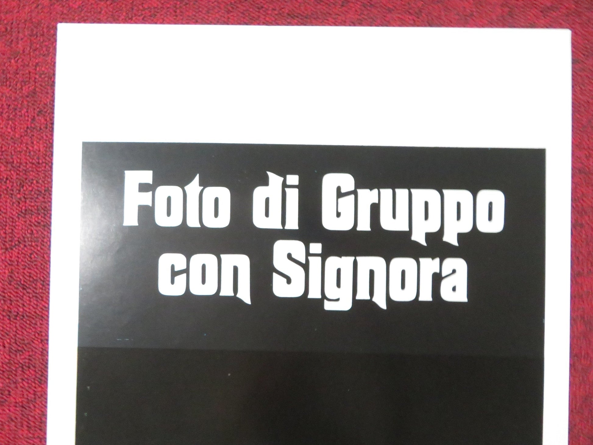 GROUP PORTRAIT WITH A LADY ITALIAN LOCANDINA POSTER ROMY SCHNEIDER 1977 Rendezvous Cinema Movie posters