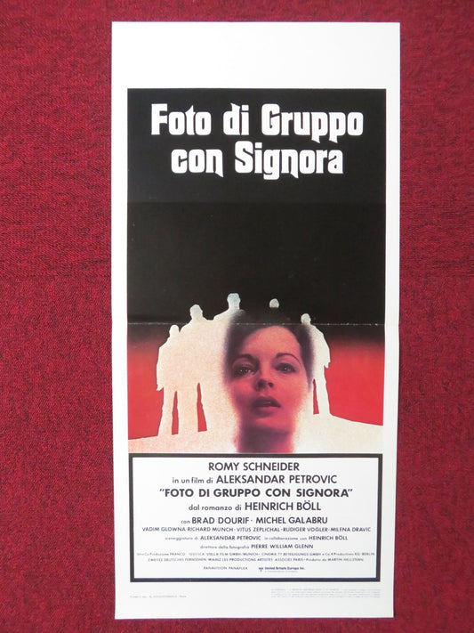 GROUP PORTRAIT WITH A LADY ITALIAN LOCANDINA POSTER ROMY SCHNEIDER 1977 Rendezvous Cinema Movie posters