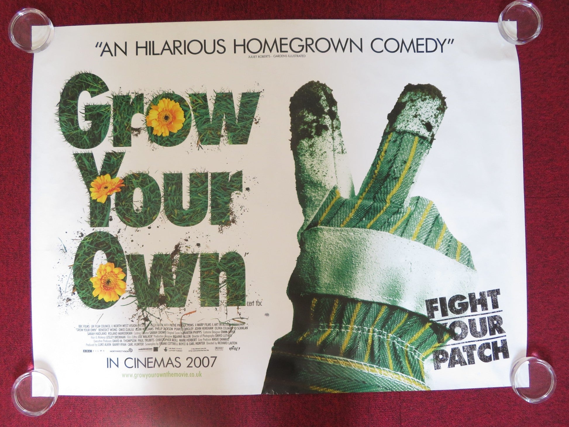 GROW YOUR OWN UK QUAD (30"x 40") ROLLED POSTER BENEDICT WONG EDDIE MARSAN 2007 Rendezvous Cinema Movie posters
