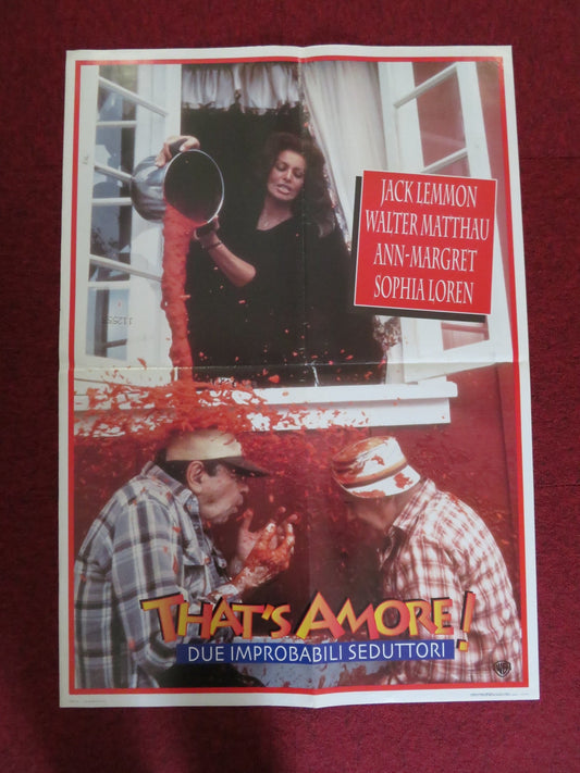 GRUMPIER OLD MEN ITALIAN FOGLIO POSTER WALTER MATTHAU JACK LEMON 1995 Rendezvous Cinema Movie posters