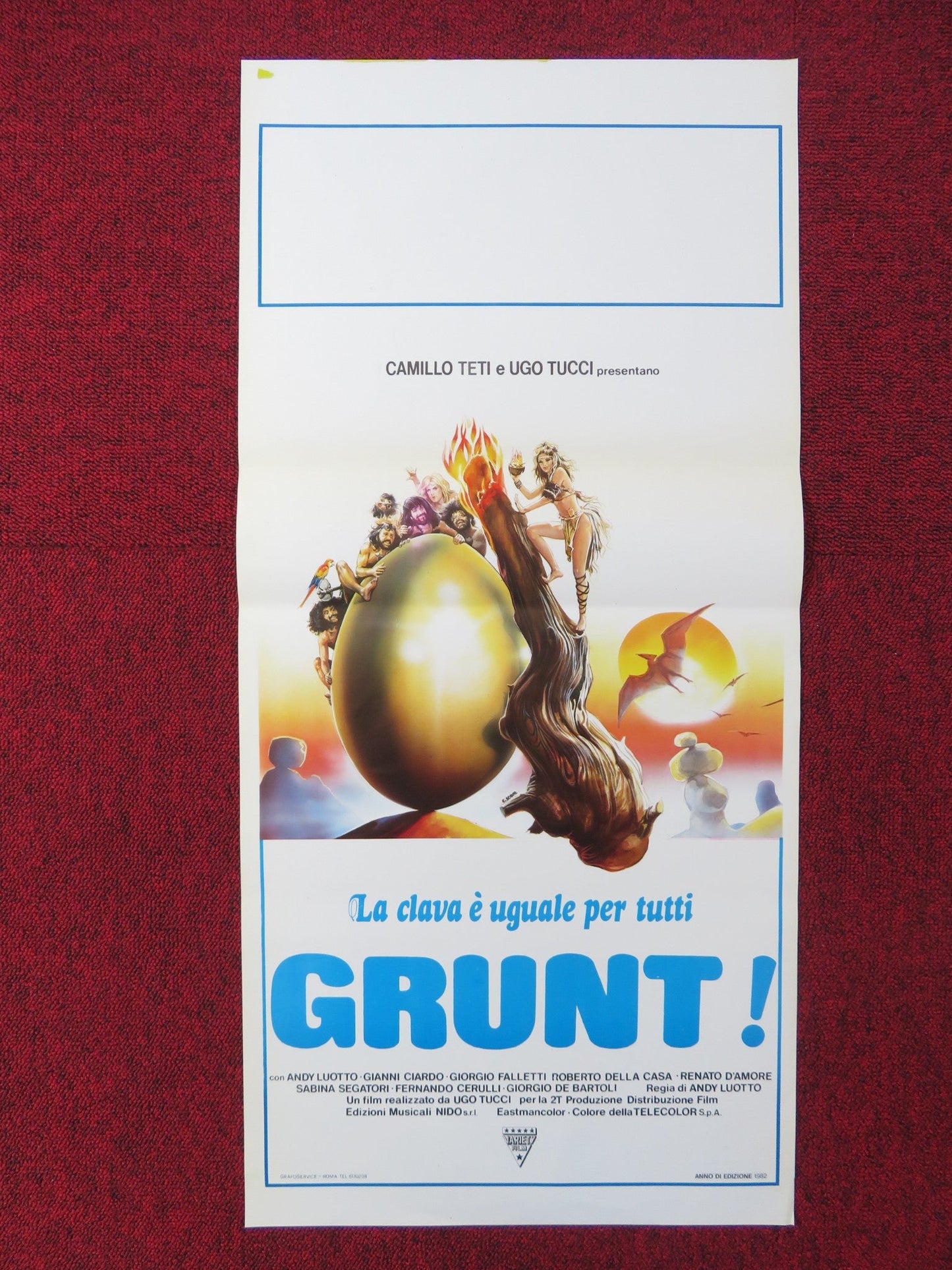 GRUNT! ITALIAN LOCANDINA POSTER ANDY LUOTTO GIANNI CIARDO 1982 Rendezvous Cinema Movie posters