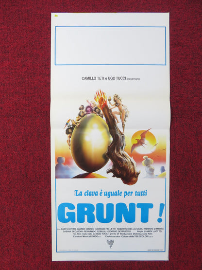 GRUNT! ITALIAN LOCANDINA POSTER ANDY LUOTTO GIANNI CIARDO 1982 Rendezvous Cinema Movie posters