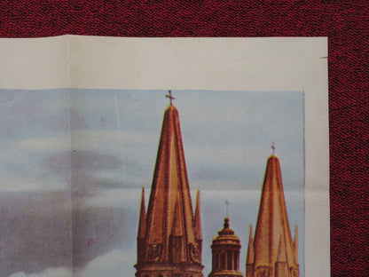 GUADALAJARA ES MEXICO FOLDED MEXICAN POSTER CORNELIO REYNA VERONICA CASTRO 1975 Rendezvous Cinema Movie posters