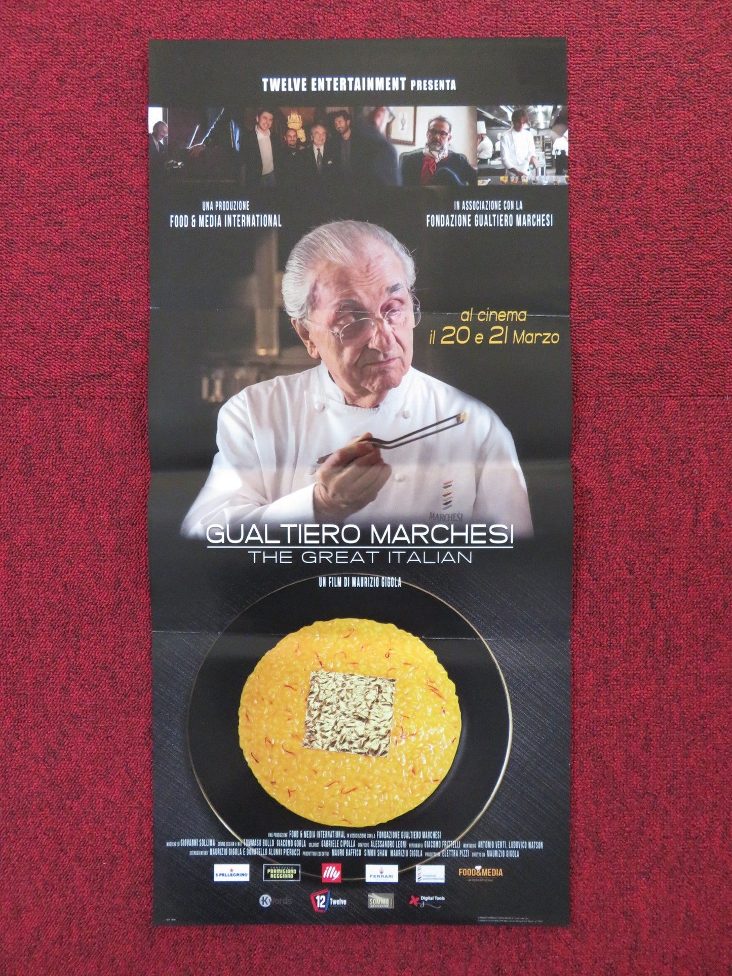 GUALTIERO MARCHESI: THE GREAT ITALIAN ITALIAN LOCANDINA POSTER PAUL BOCUSE 2018 Rendezvous Cinema Movie posters