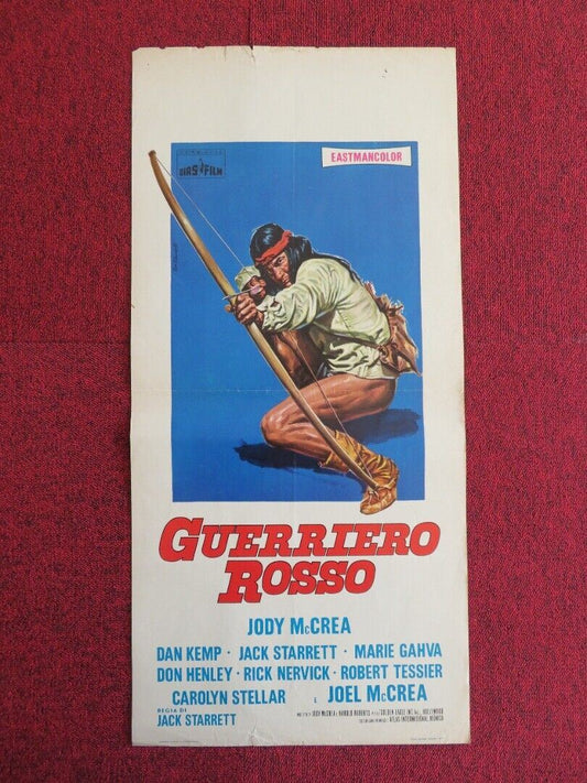 GUERRIERO ROSSO / Cry Blood, Apache ITALIAN LOCANDINA (27.5"x13") POSTER 1971 Movie posters