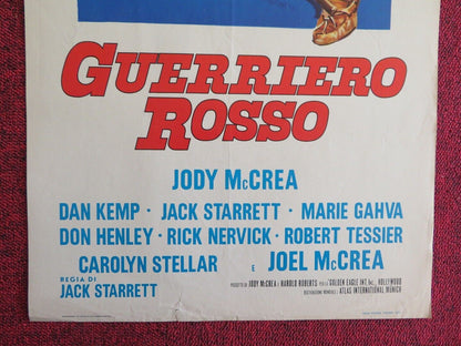 GUERRIERO ROSSO / Cry Blood, Apache ITALIAN LOCANDINA (27.5"x13") POSTER 1971 Movie posters
