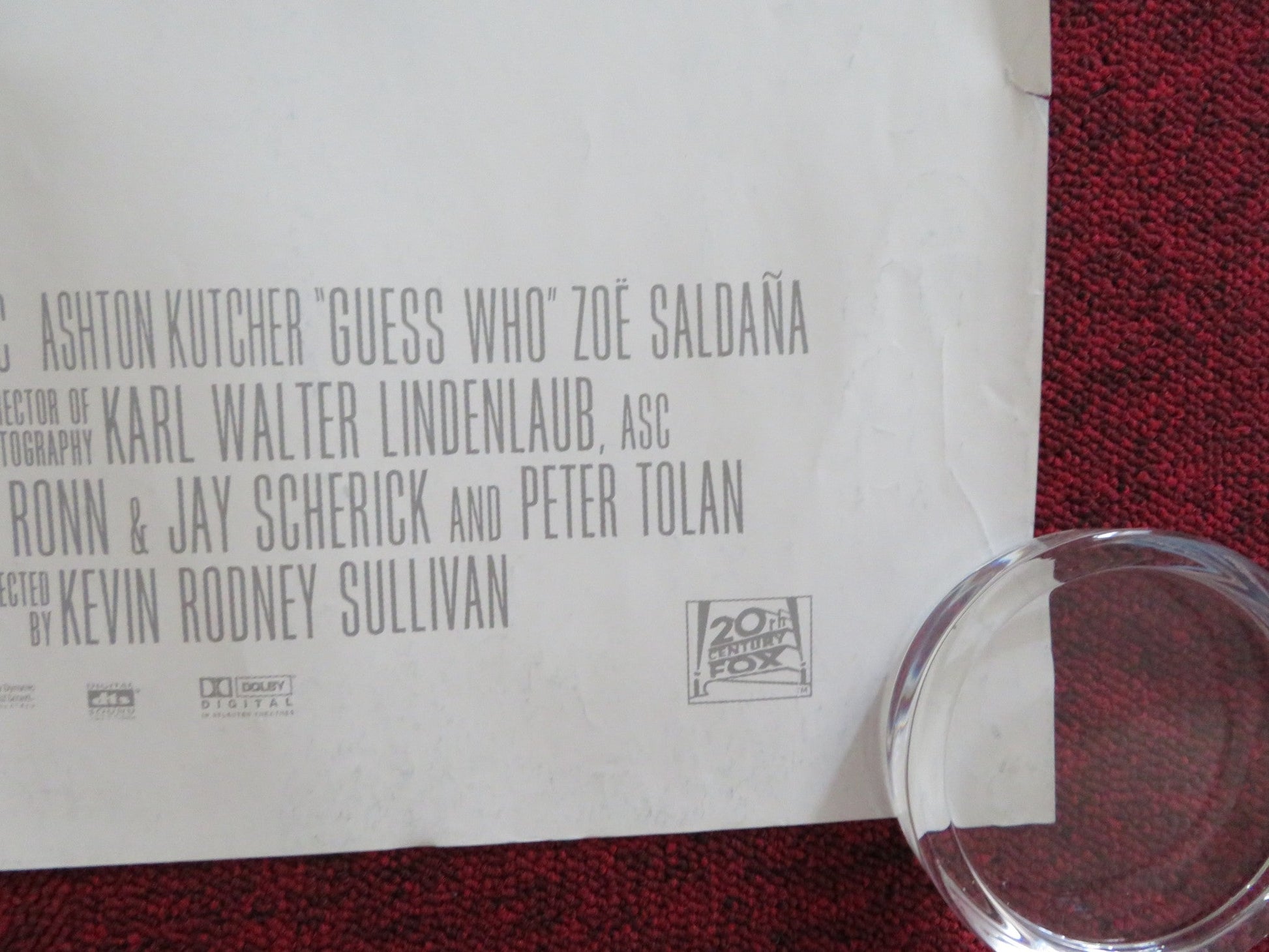 GUESS WHO UK QUAD (30"x 40") ROLLED POSTER BERNIE MAC ASHTON KUTCHER 2005 Rendezvous Cinema Movie posters