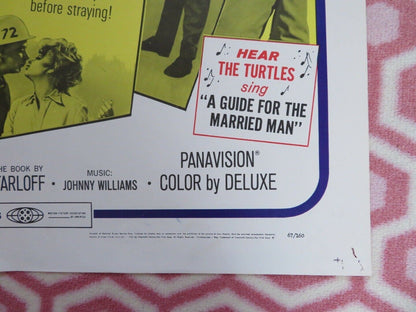 GUIDE FOR A MARRIED MAN FOLDED US ONE SHEET POSTER WALTER MATTHAU 1967 Movie posters